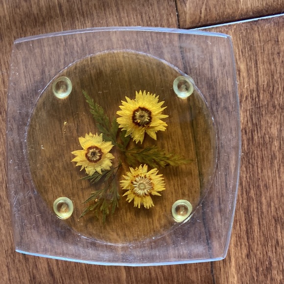 Vintage 3 Piece Coaster and Spoon Rest - Picture 6 of 8